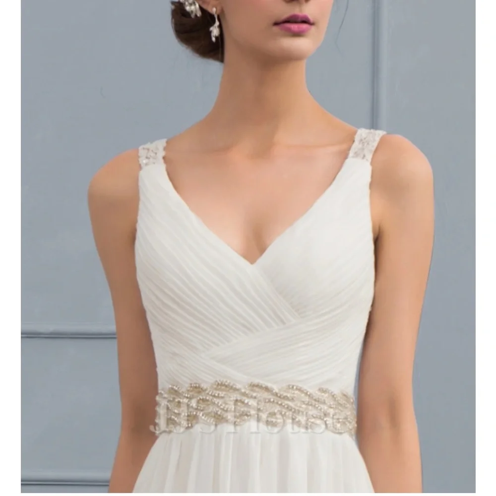 JJs House Elegant White Wedding Dress - Picture 3 of 16